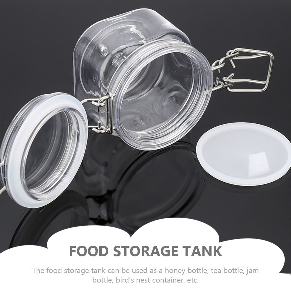 2Pcs 밀봉 된 저장 용기 투명 꿀 병 식품 저장을위 - Food Storage Jars Plastic 리뷰 및 가격