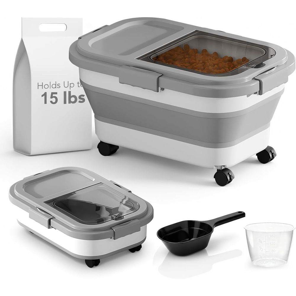 15파운드(약 6.8kg) 강아지/고양이 사료 보관 용 - Food Storage Pet 리뷰 및 가격