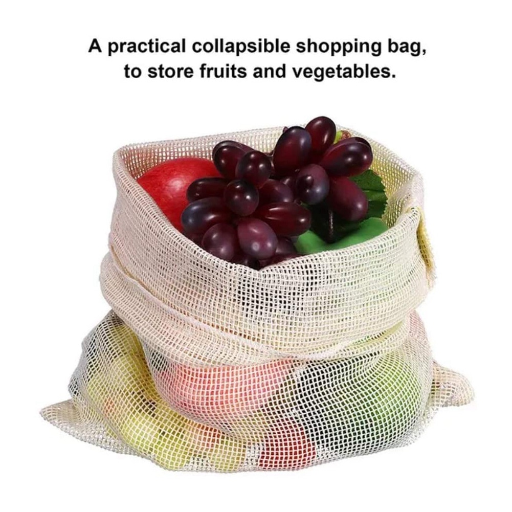 식료품, 야채 및 신선한 농산물 보관용 재사용 가능한  - Produce Bag Reusable Mesh 리뷰 및 가격