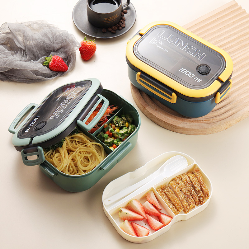 휴대용 단일 이중층 도시락 상자, 과일 식품 상자, 포 - Food Storage With Compartments 리뷰 및 가격