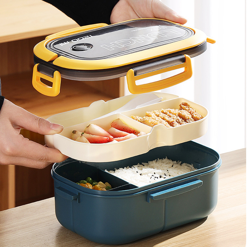 휴대용 단일 이중층 도시락 상자, 과일 식품 상자, 포 - Food Storage With Compartments 리뷰 및 가격