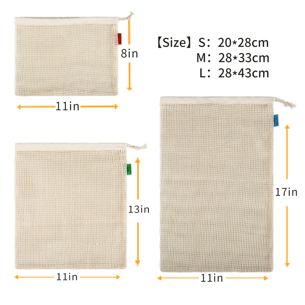 유기농 면 재사용 가능 생산물 가방, 내구성, 친환경, - Produce Bag Reusable Mesh 리뷰 및 가격