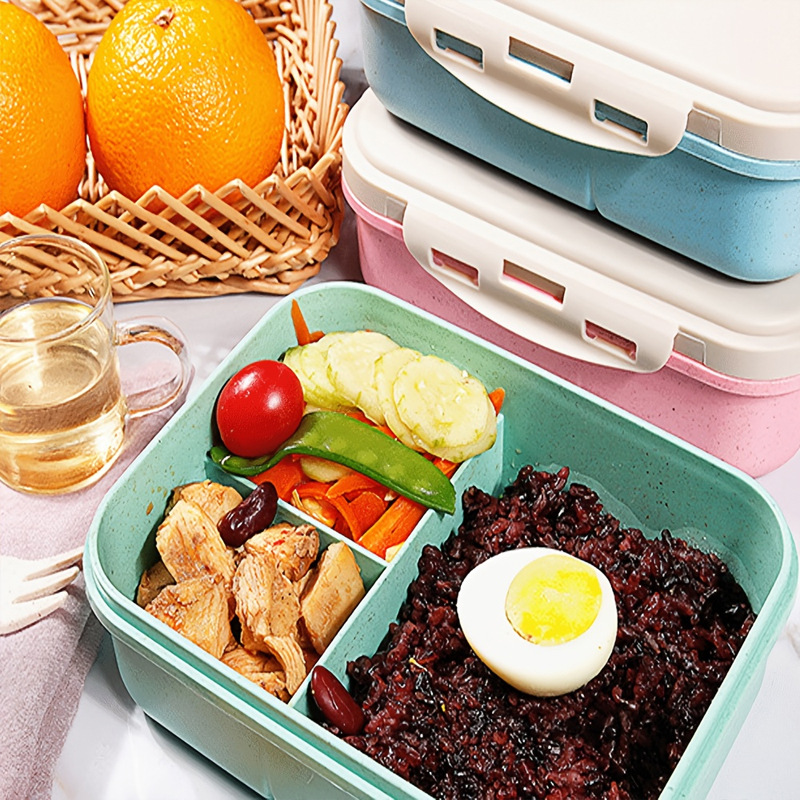 스프렁키스 시리즈 휴대용 도시락통 밀짚 도시락통 칸막이 - Food Storage With Compartments 리뷰 및 가격