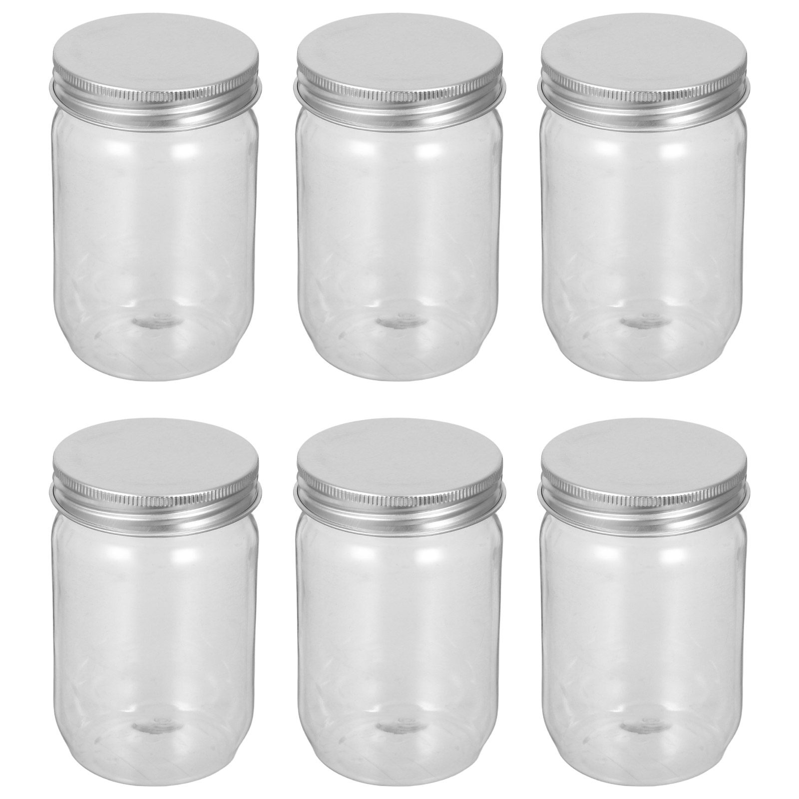 6Pcs 투명 플라스틱 메이슨 항아리(밀폐 뚜껑 포함) - Food Storage Plastic 리뷰 및 가격