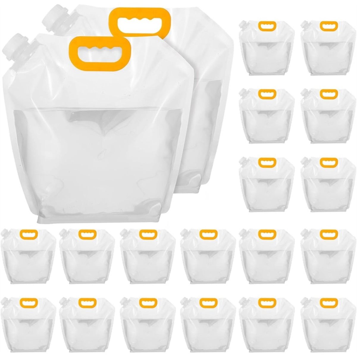 T22C 20개 1.3갤런 접이식 물 저장 가방 야외  - Food Storage Emergency 리뷰 및 가격