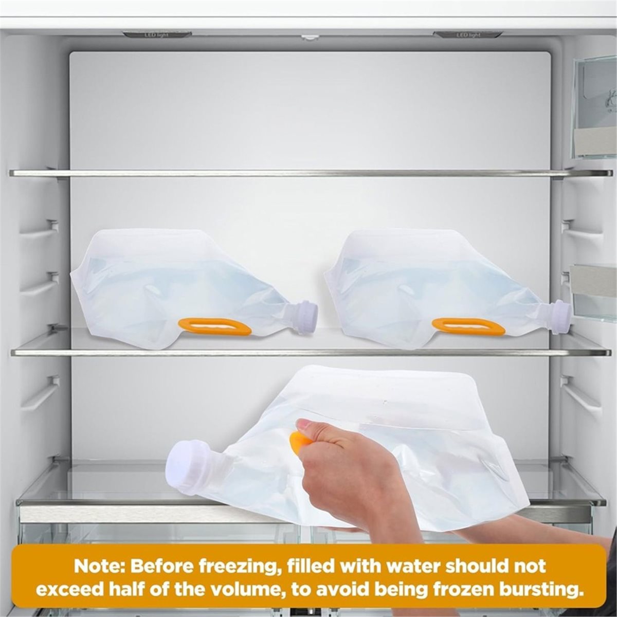 T22C 20개 1.3갤런 접이식 물 저장 가방 야외  - Food Storage Emergency 리뷰 및 가격