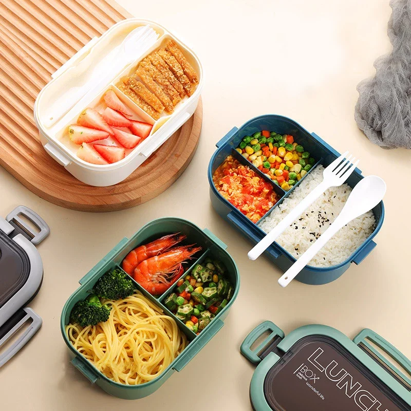 핫 싱글 이중 레이어 도시락통 과일 음식 전자레인지용  - Food Storage With Compartments 리뷰 및 가격