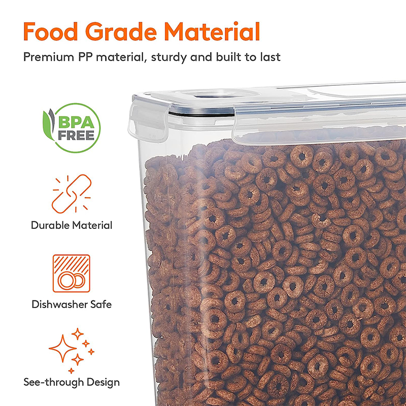 뚜껑이있는 4L 시리얼 저장 용기 1/2/4pcs 라벨 - Food Storage Lidl 리뷰 및 가격