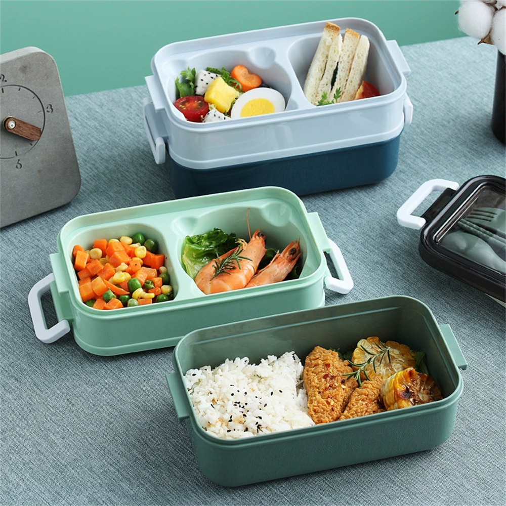 1팩 도시락통 이중 레이어 휴대용 칸막이 식품 보관함  - Food Storage With Compartments 리뷰 및 가격