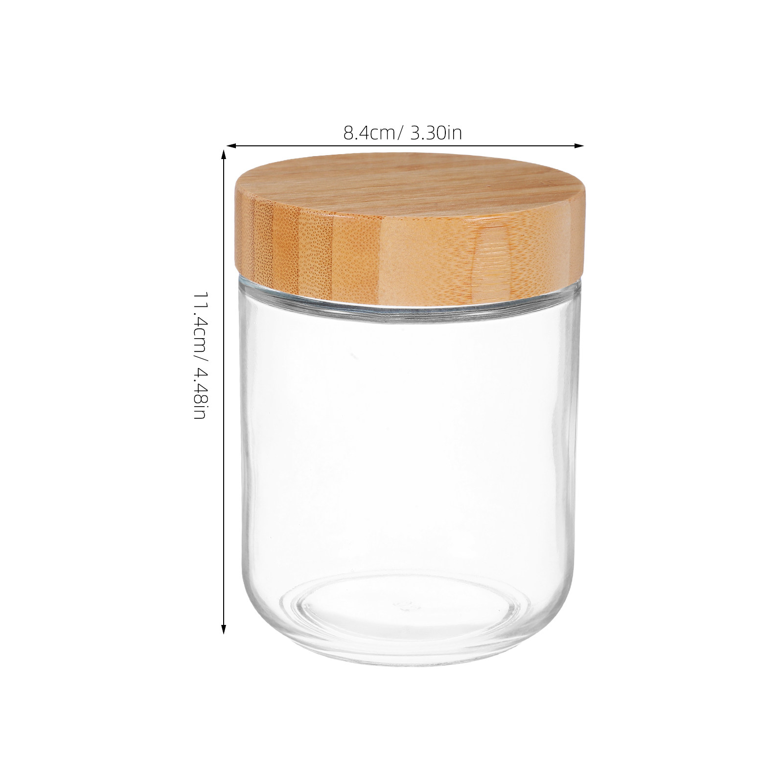 4개입 유리 주방 보관 용기, 대나무 뚜껑 밀폐 용기, - Food Storage Jars Plastic 리뷰 및 가격