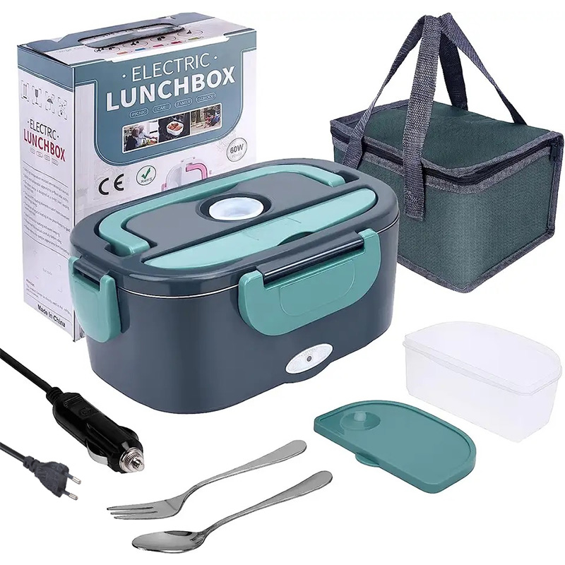 1.5 L 60W 전기 도시락 식품 워머 휴대용 식품  - Food Storage Warmer 리뷰 및 가격