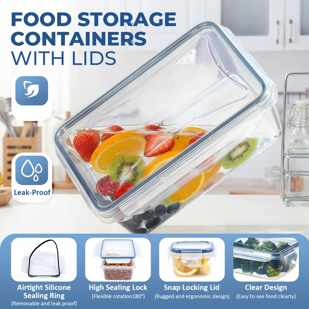 1PC 밀폐형 식품 보관 용기(뚜껑 포함), 누수 방지 - Food Storage Prep Containers 리뷰 및 가격