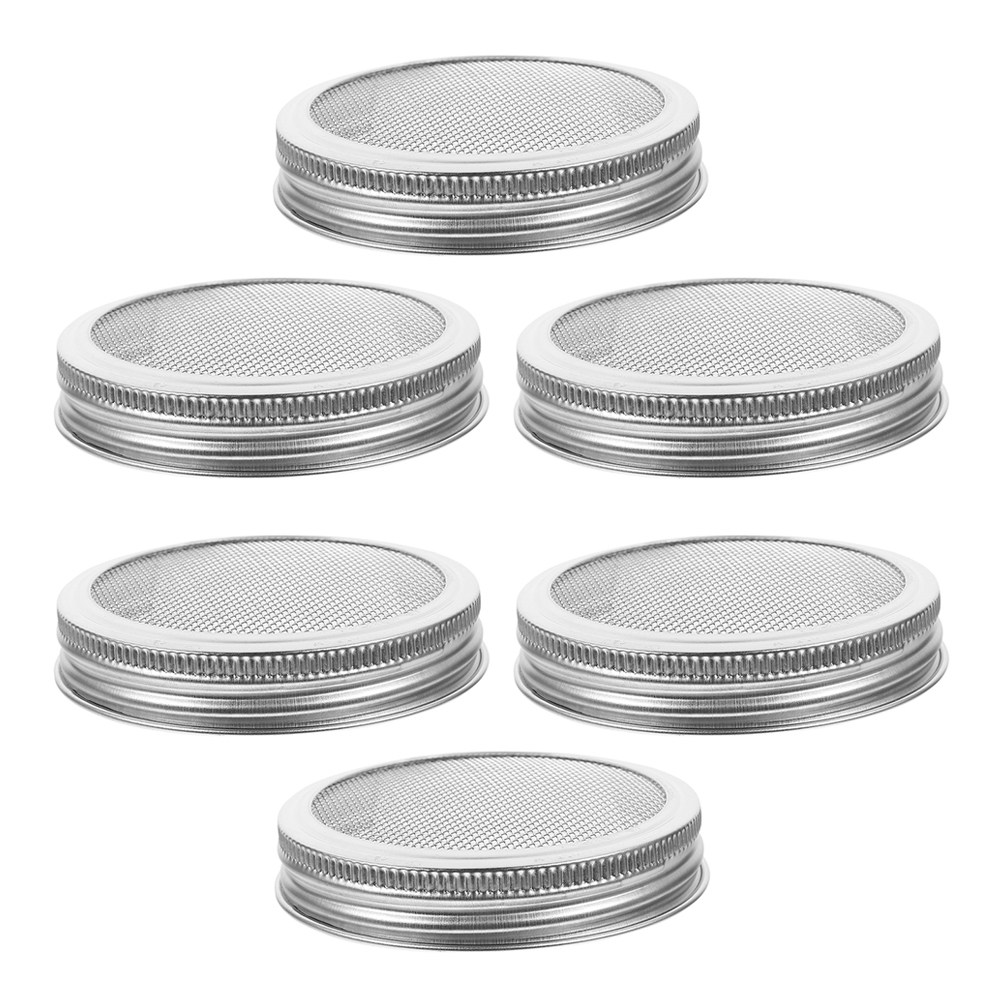 6개 스테인리스 스틸 발아 뚜껑 세트 (70mm, 86 - Mason Jar Wide Mouth 리뷰 및 가격