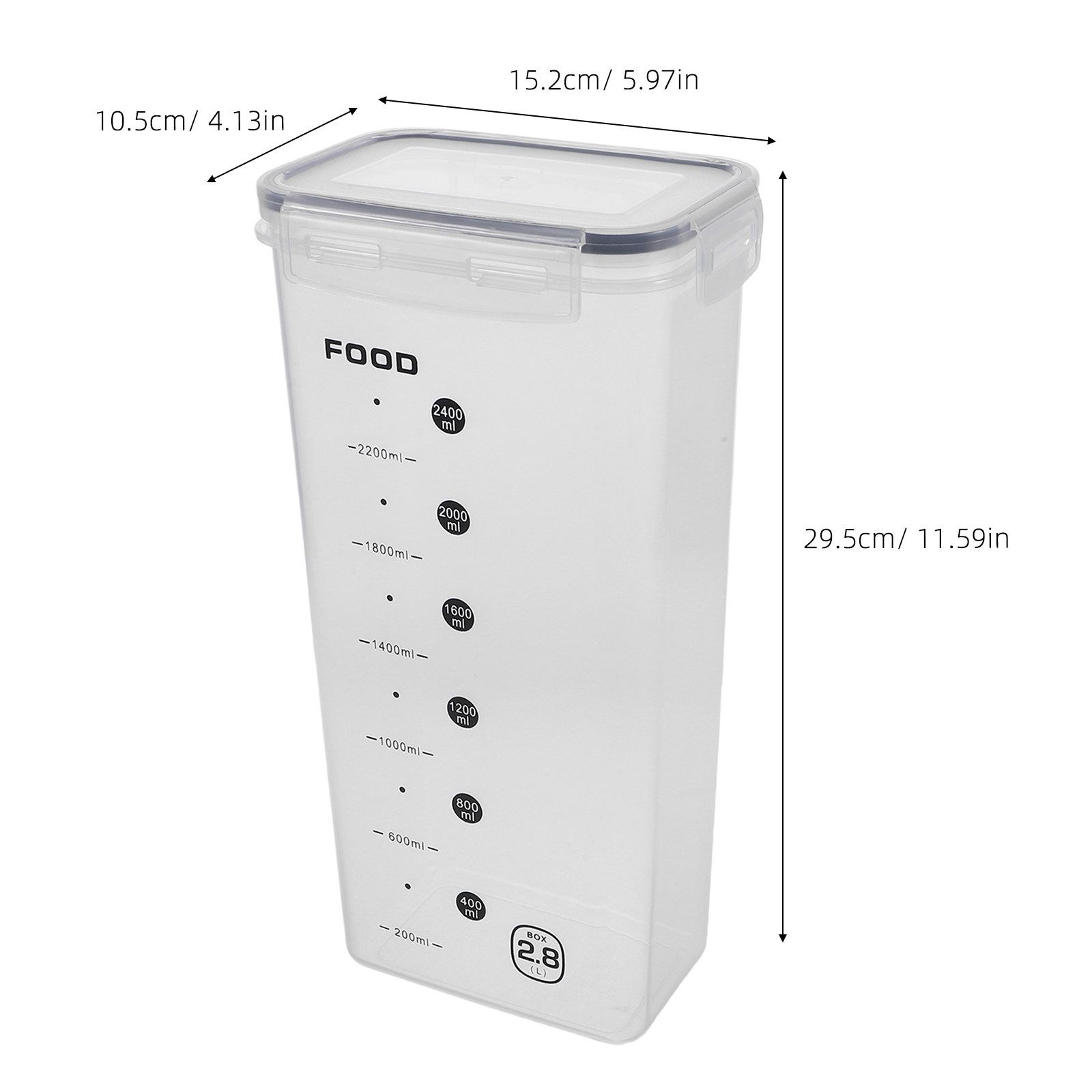 2개 투명 곡물 보관 용기 밀폐형 쌀 시리얼 파스타 디 - Food Storage Jars Plastic 리뷰 및 가격