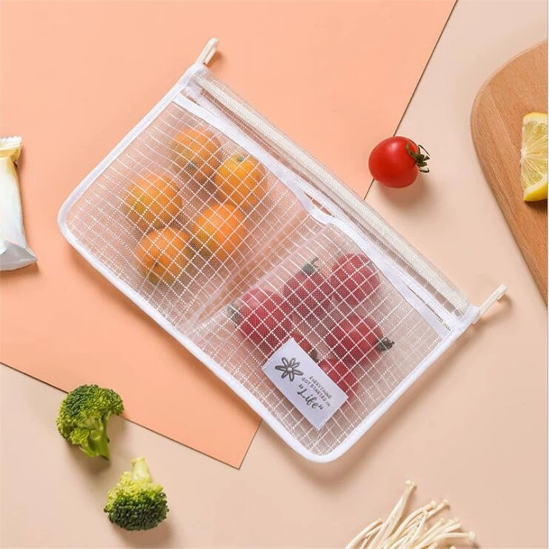 냉장고 보관 네트 가방 소스 패킷을위한 더블 구획 교수 - Food Storage For Pantry 리뷰 및 가격